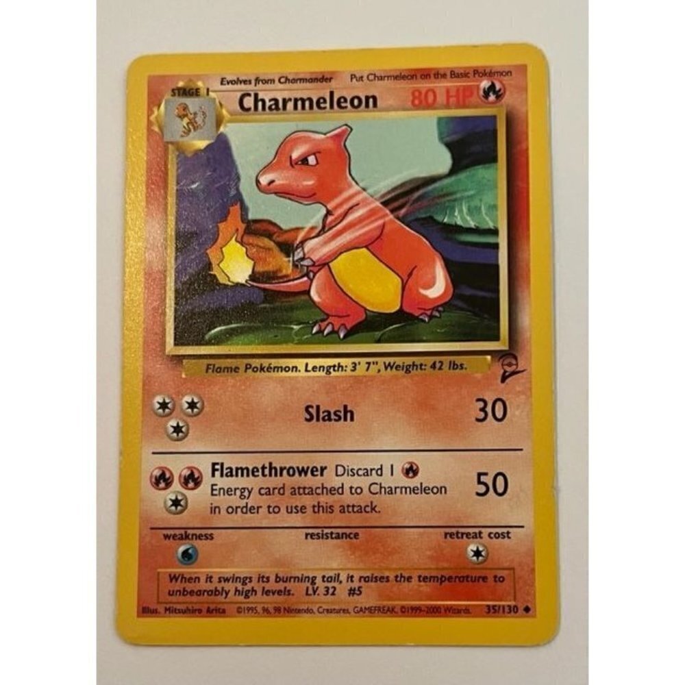 Pokemon TCG Base Set 2 Charmeleon Slash Card 35/130 - Ungraded